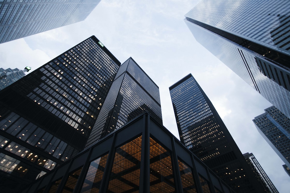 Glass office and mixed-use tower